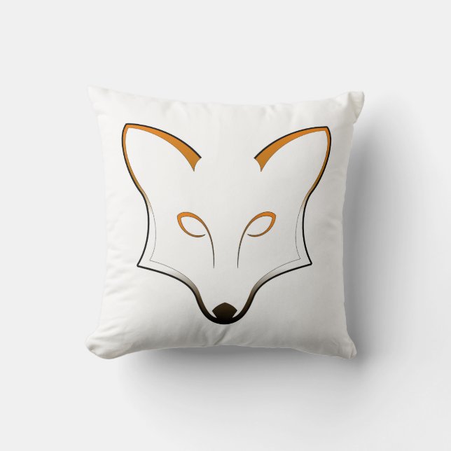 Fox Throw Pillow Kussen (Voorkant)