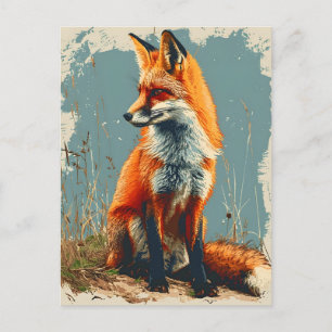 Fox: Tijdloze Wildlife Charm Briefkaart