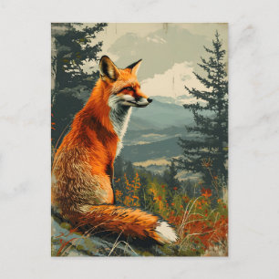  Fox: Tijdloze Wildlife Charm Briefkaart