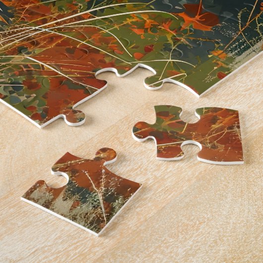 Fox: Tijdloze Wildlife Charm Legpuzzel (Zijkant)