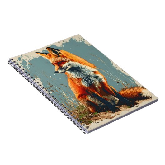 Fox: Tijdloze Wildlife Charm Notitieboek (Rechterzijde)