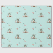 Fox Tree Wrapping Paper Cadeaupapier (Vlak)