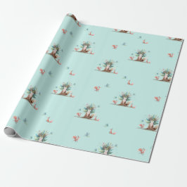 Fox Tree Wrapping Paper Cadeaupapier