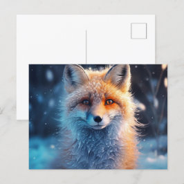 Fox Tricks in the Wild Lands Briefkaart
