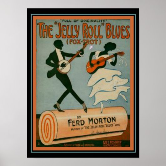 Fox Trot Music Hoesje "Jelly Roll Blues" Poster (Voorkant)