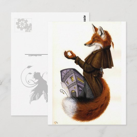 Fox-Trotte Briefkaart (Voorkant / Achterkant)