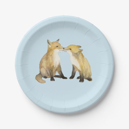 Fox Twins Papieren Bordje (Voorkant)