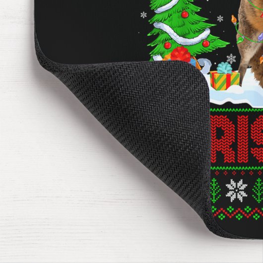 Fox Ugly Xmas Sweater Funny Fox Animal Merry Chris Muismat (Hoek)