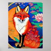 Fox ukiyo-e poster (Voorkant)