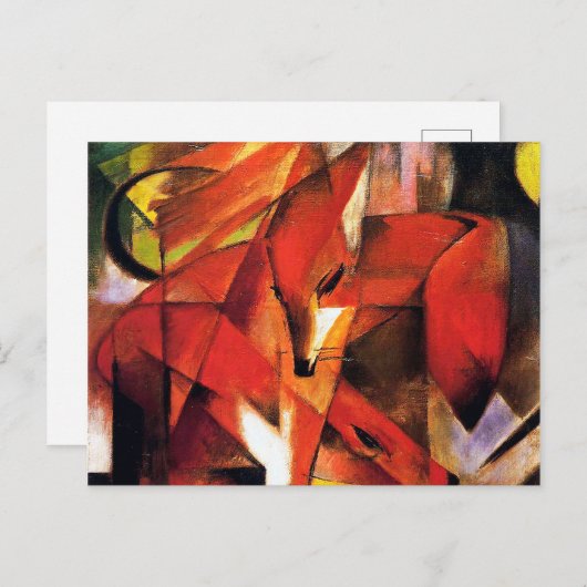 Fox van Franz Marc Briefkaart (Voorkant / Achterkant)