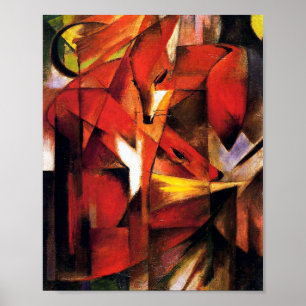 Fox van Franz Marc Poster