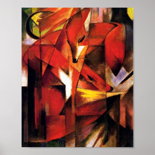Fox van Franz Marc Poster (Voorkant)