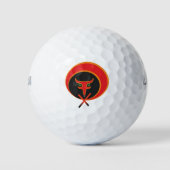 Fox van het leven - Rood. Golfballen (Voorkant)