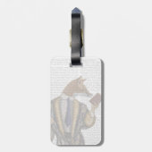 Fox van lezer bagagelabel (Achterkant verticaal)