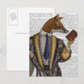 Fox van lezer briefkaart (Voorkant / Achterkant)