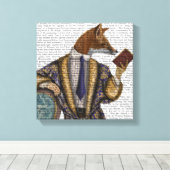 Fox van lezer canvas afdruk (Insitu (Houten vloer))