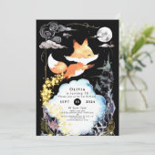 Fox Verjaardag Bossen Whimsy Kaart (Staand voorkant)