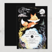 Fox Verjaardag Bossen Whimsy Kaart (Voorkant / Achterkant)