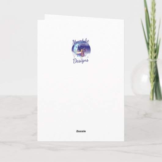 Fox Verjaardag met taart kaarsen en Ticker Tape Bedankkaart (Achterkant)