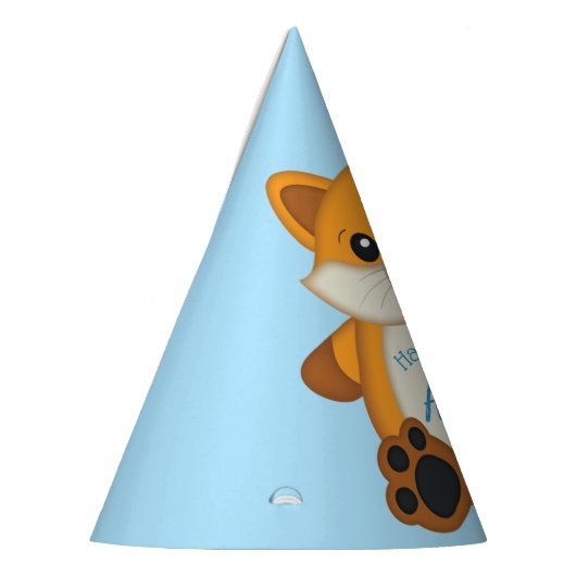 Fox verjaardagsfeestje feesthoedjes (Links)