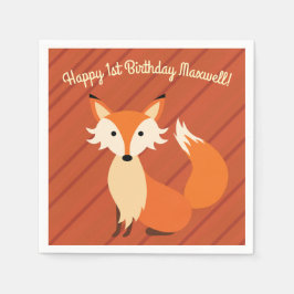 Fox verjaardagsfeestje servet