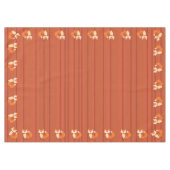 Fox verjaardagsfeestje tafelkleed (Voorkant (Horizontaal))