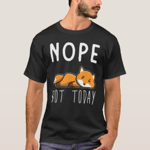 Fox vermoeide luie vos t-shirt