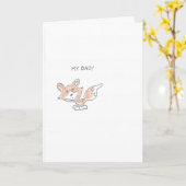 Fox verontschuldigt zich kaart (Gele Bloem)