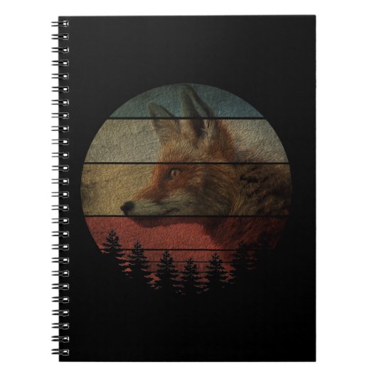 FOX VINTAGE PAINTING STYLE NOTITIEBOEK (Voorkant)