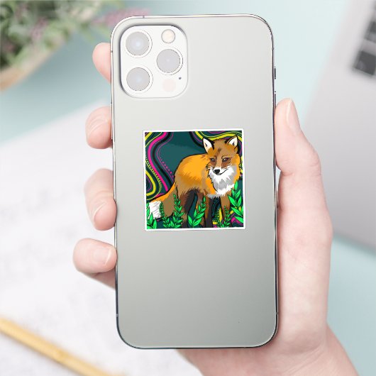 Fox Vinyl Sticker (Telefoon)