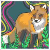 Fox Vinyl Sticker (Voorkant)