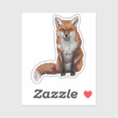 Fox Vinyl Sticker (Vel)