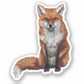 Fox Vinyl Sticker (Voorkant)