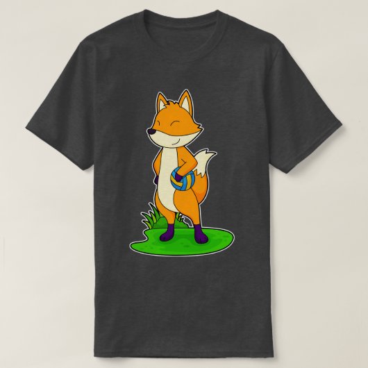 Fox Volleyball-sport T-shirt (Design voorkant)