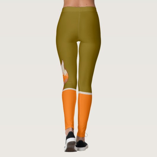Fox, vos leggings (Achterkant)