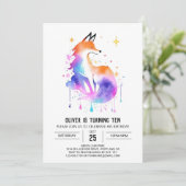 Fox Vrienden Bos Avontuur Verjaardag Kaart (Staand voorkant)