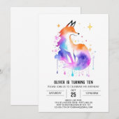 Fox Vrienden Bos Avontuur Verjaardag Kaart (Voorkant / Achterkant)