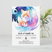 Fox Vrienden in de Bossen Verjaardag Kaart (Staand voorkant)