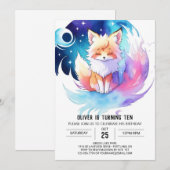 Fox Vrienden in de Bossen Verjaardag Kaart (Voorkant / Achterkant)