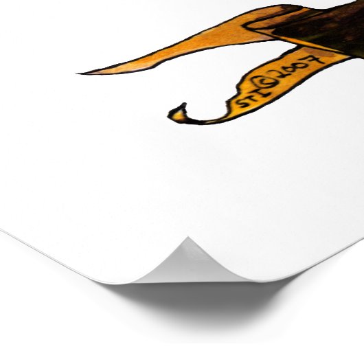 Fox wapenschild poster (Hoek)