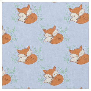 Fox Waterverf Baby Room Decor Woodland Animal Stof