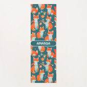 Fox Waterverf Kleurrijk Gepersonaliseerd Patroon Yogamat (Voorkant)