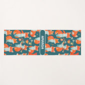 Fox Waterverf Kleurrijk Gepersonaliseerd Patroon Yogamat (Voorkant (horizontaal))