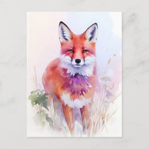 Fox Waterverf Portret 2 Briefkaart