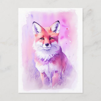 Fox Waterverf Portret 3 Briefkaart