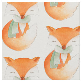 Fox welp waterverf art patroonstof stof