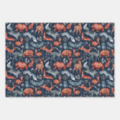 Fox Whimsical Woodland Cute Forest Animals Patroon Inpakpapier Vel (Voorkant 3)