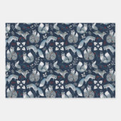 Fox Whimsical Woodland Cute Forest Animals Patroon Inpakpapier Vel (Voorkant)
