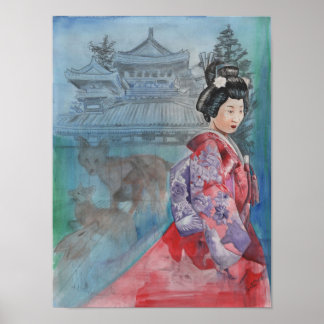 Fox Wife van Portia St Luke Poster