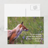 Fox Wildlife Briefkaart (Voorkant / Achterkant)